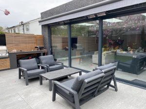 3. Terrace. aluminium 3 part lift and slide door c
