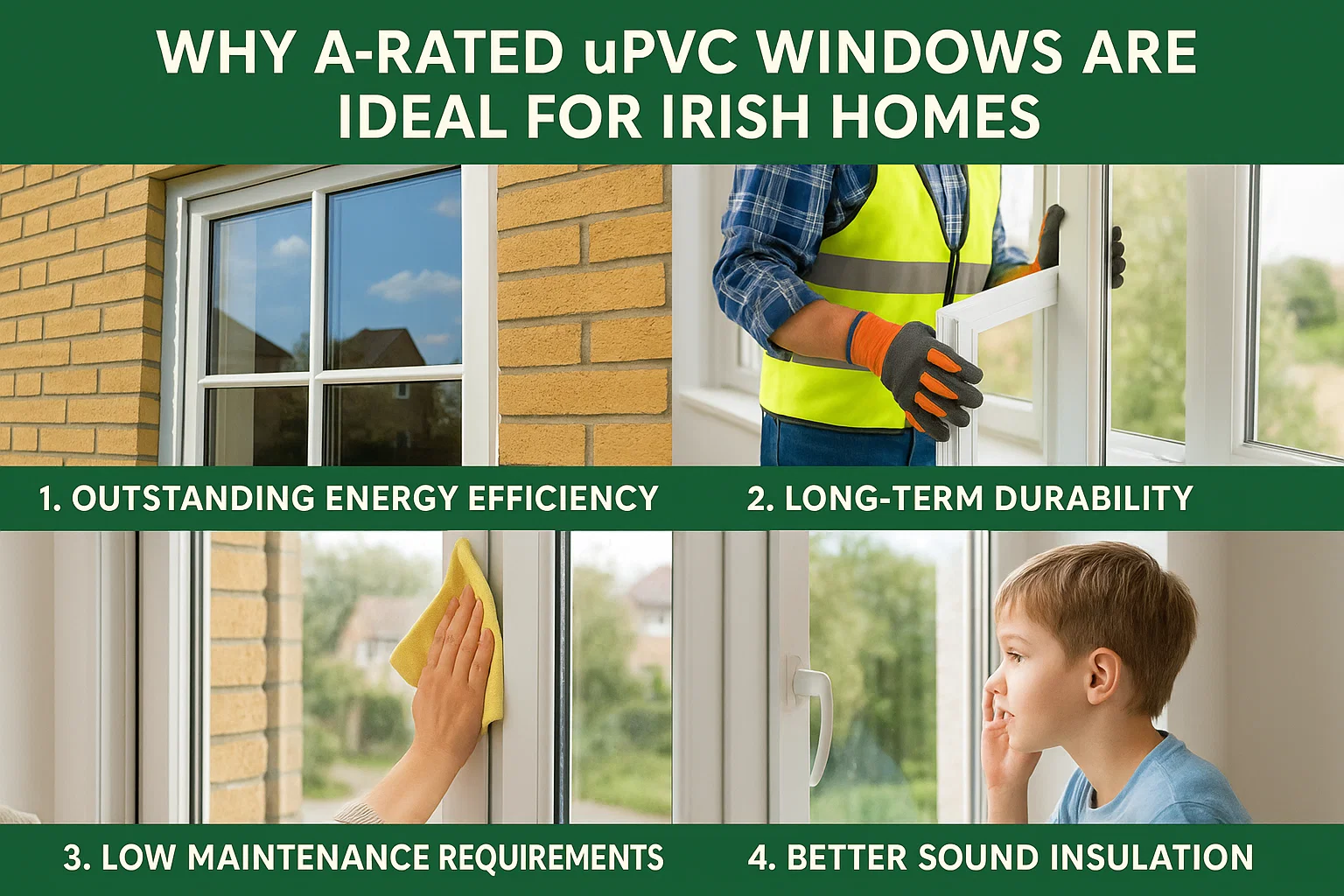Why A-Rated uPVC Windows Are Ideal for Irish Homes