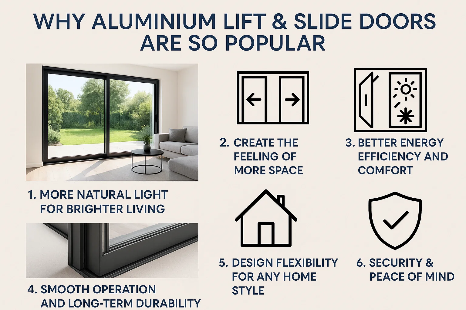 why amuminium lift and slide doors are popular in ireland