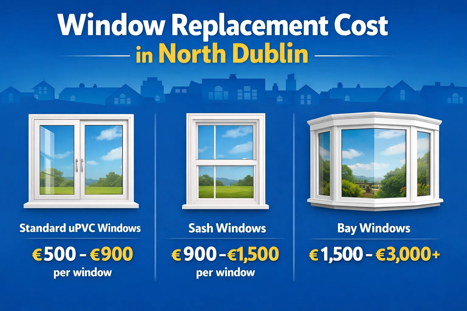 Window Replacement Cost in North Dublin