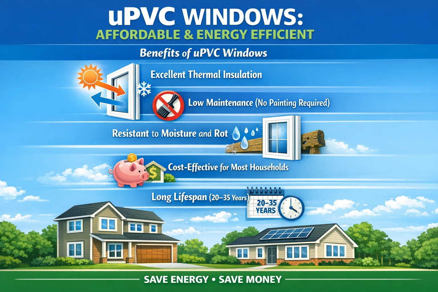 uPVC Windows: Affordable & Energy Efficient