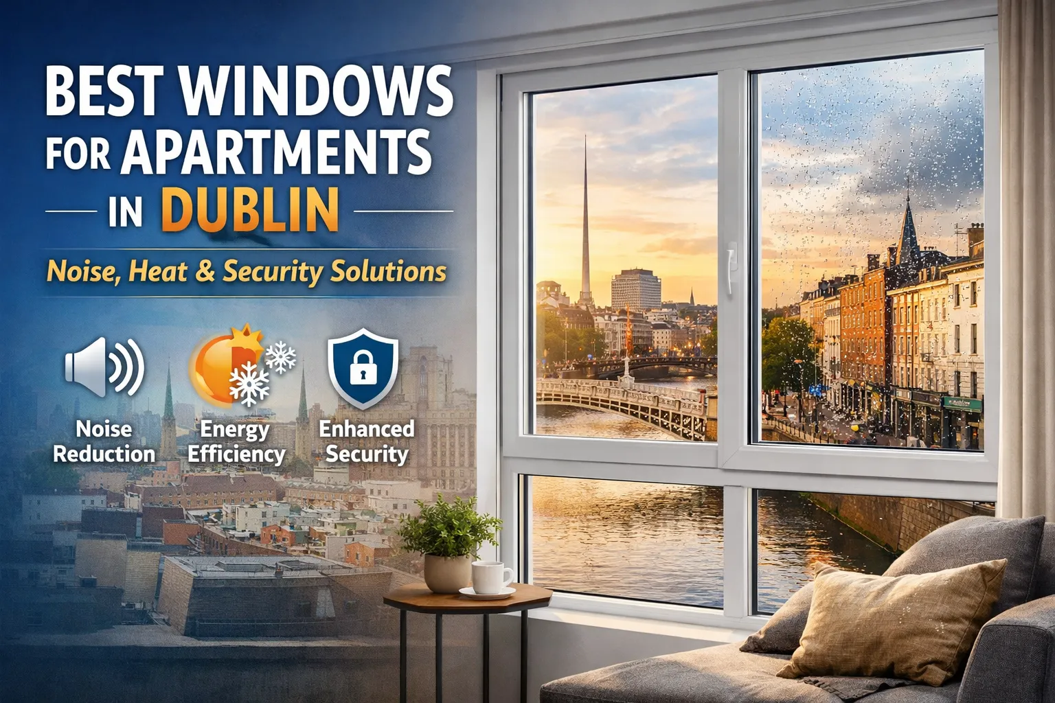 Best Windows for Apartments in Dublin: Noise, Heat & Security Solutions