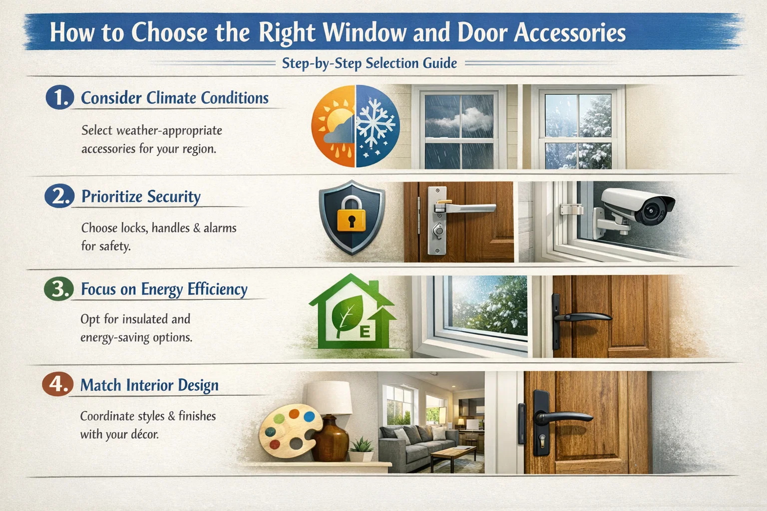 How to Choose the Right Window and Door Accessories