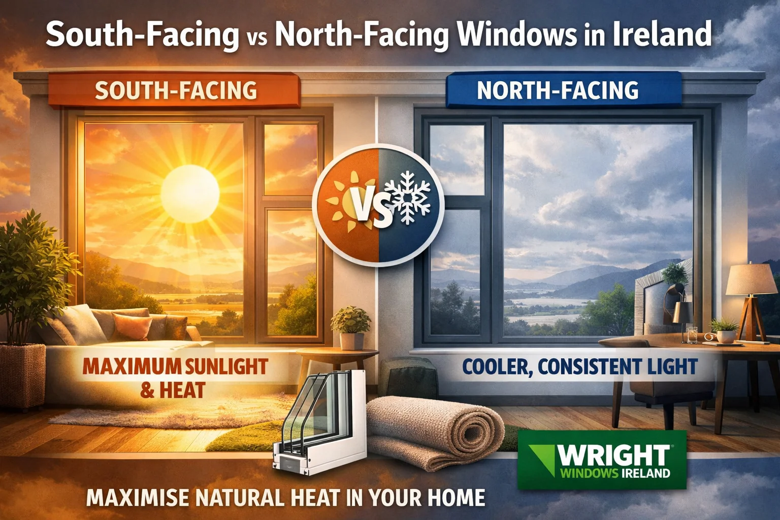 South-Facing vs North-Facing Windows: Maximising Natural Heat in Ireland