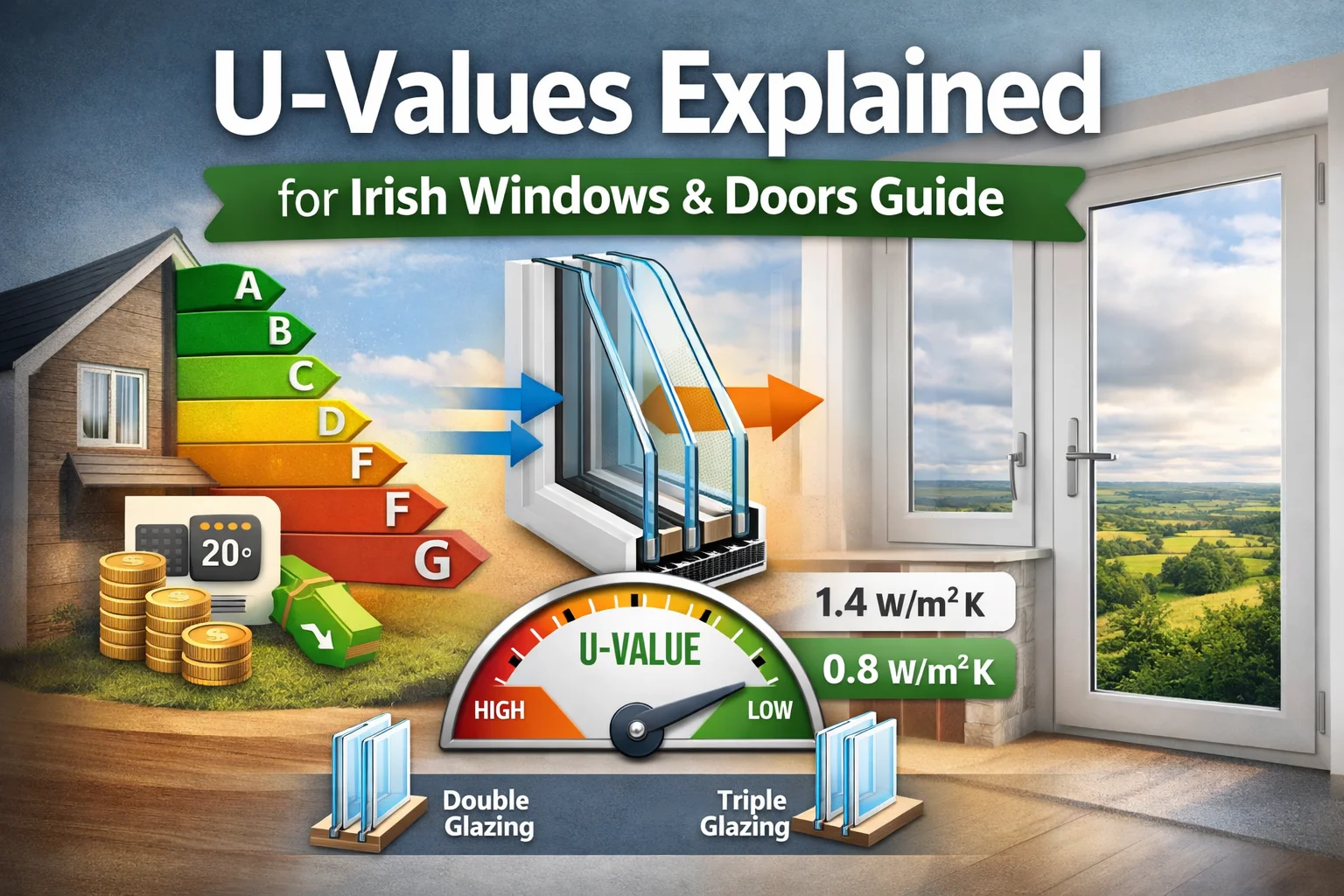 Energy Ratings Explained: Understanding U-Values for Irish Windows & Doors
