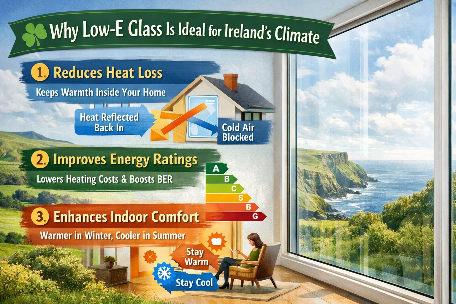 Why Low-E Glass Is Ideal for Ireland’s Climate