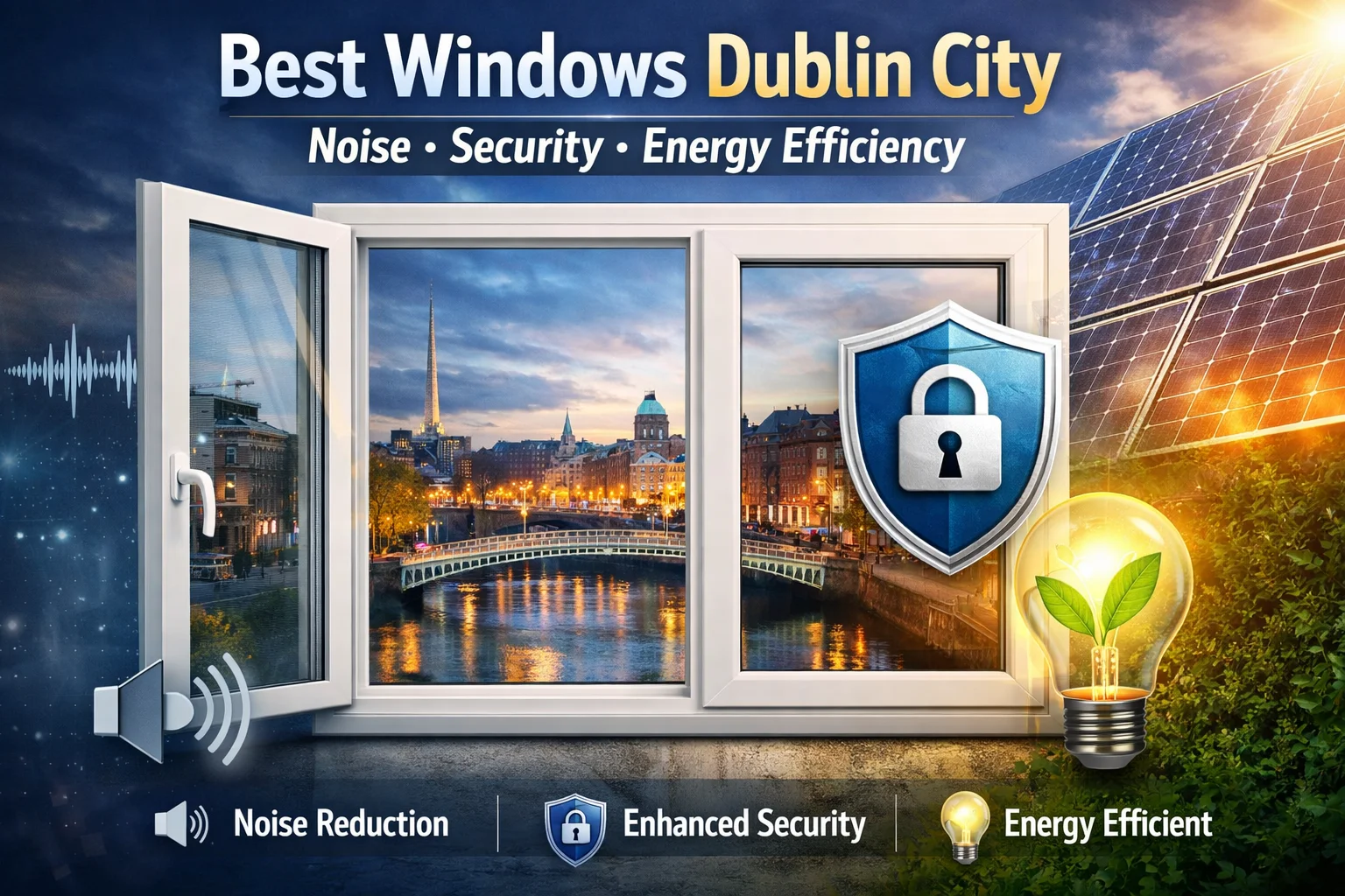 Best Windows for Dublin City Centre Homes: Noise, Security & Energy Efficiency Solutions