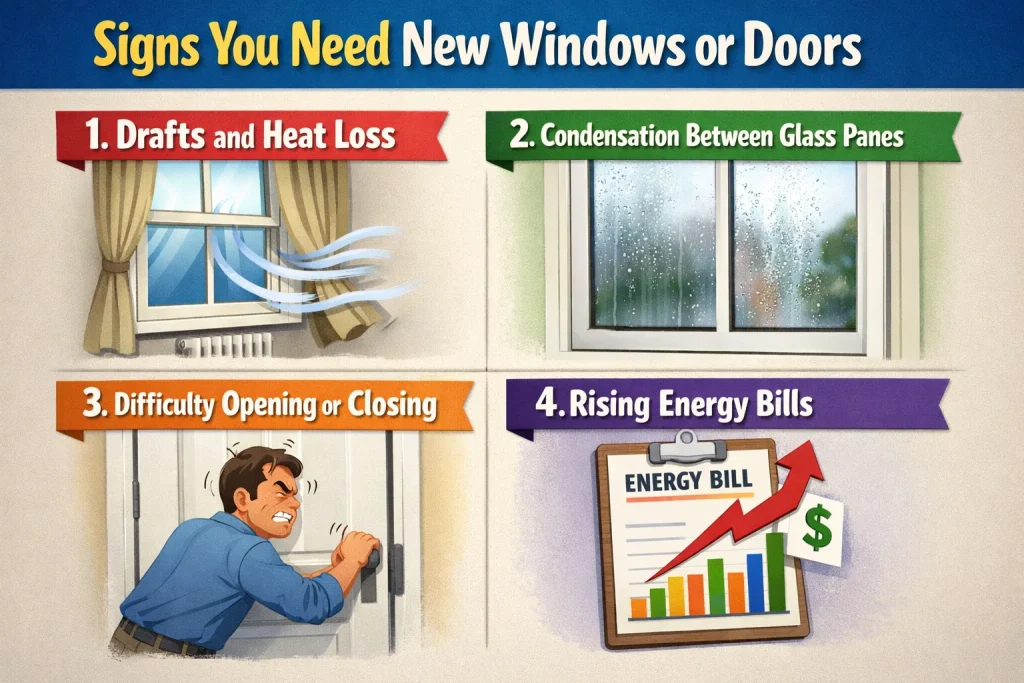 Signs You Need New Windows or Doors