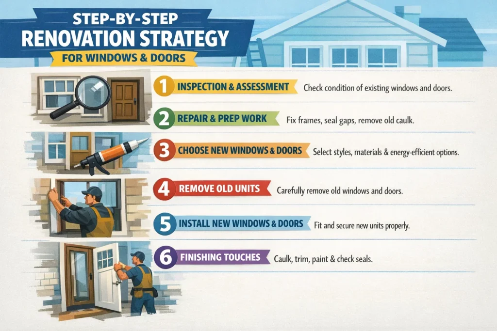 visual representation of Step-by-Step Renovation Strategy