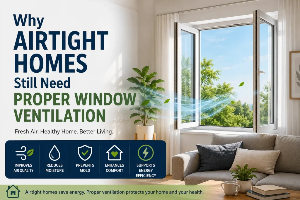 Airtight Home Window Ventilation