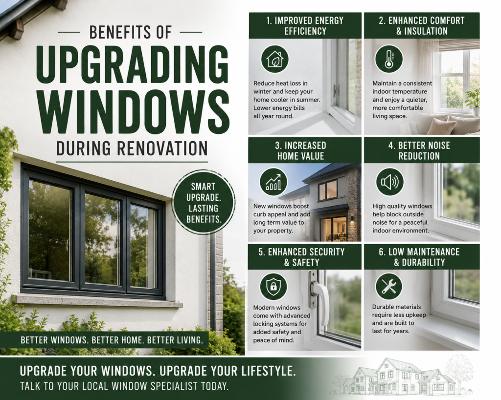 visual representation Benefits of Upgrading Windows During Renovation