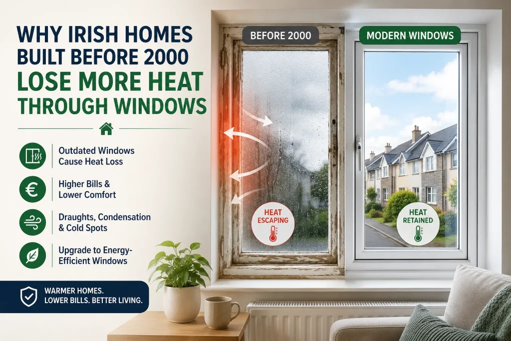 Why Irish Homes Before 2000 Lose Heat Through Windows