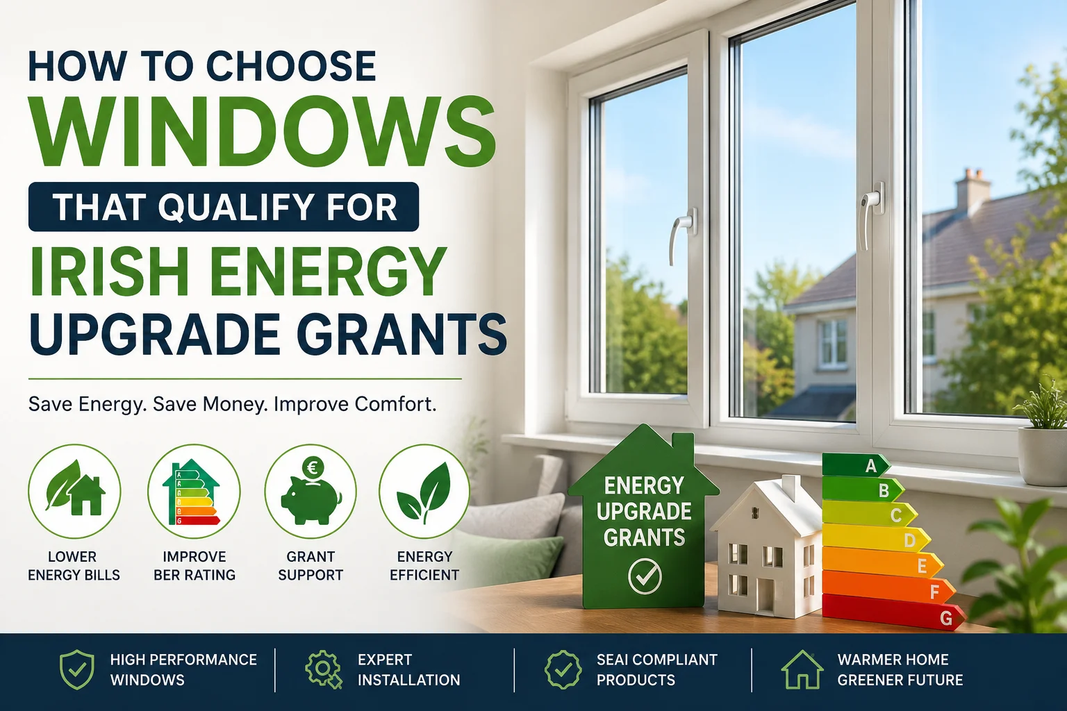 How to Choose Windows That Qualify for Irish Energy Upgrade Grants