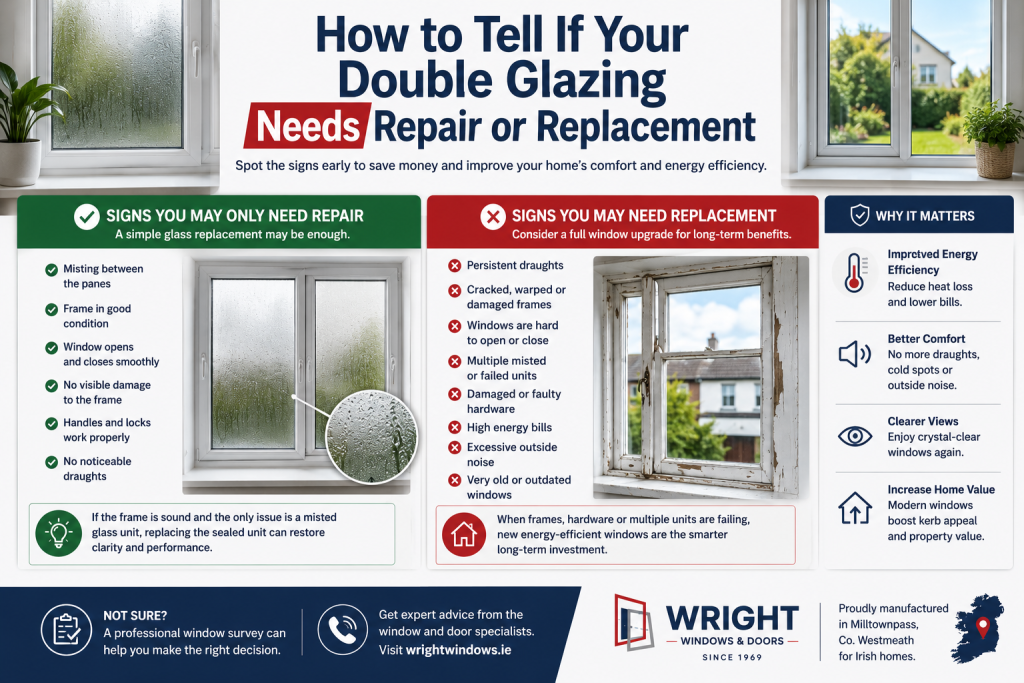viusal representation of How to Tell If Your Double Glazing Needs Repair or Replacement