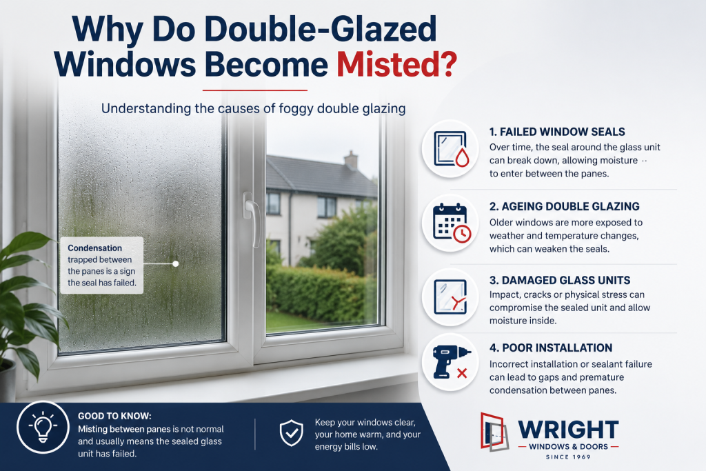 visual representation of Why Do Double-Glazed Windows Become Misted?