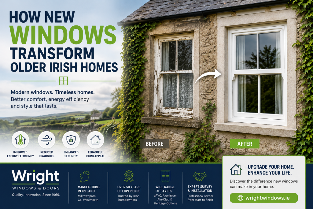 visual representation of How New Windows Transform Older Irish Homes